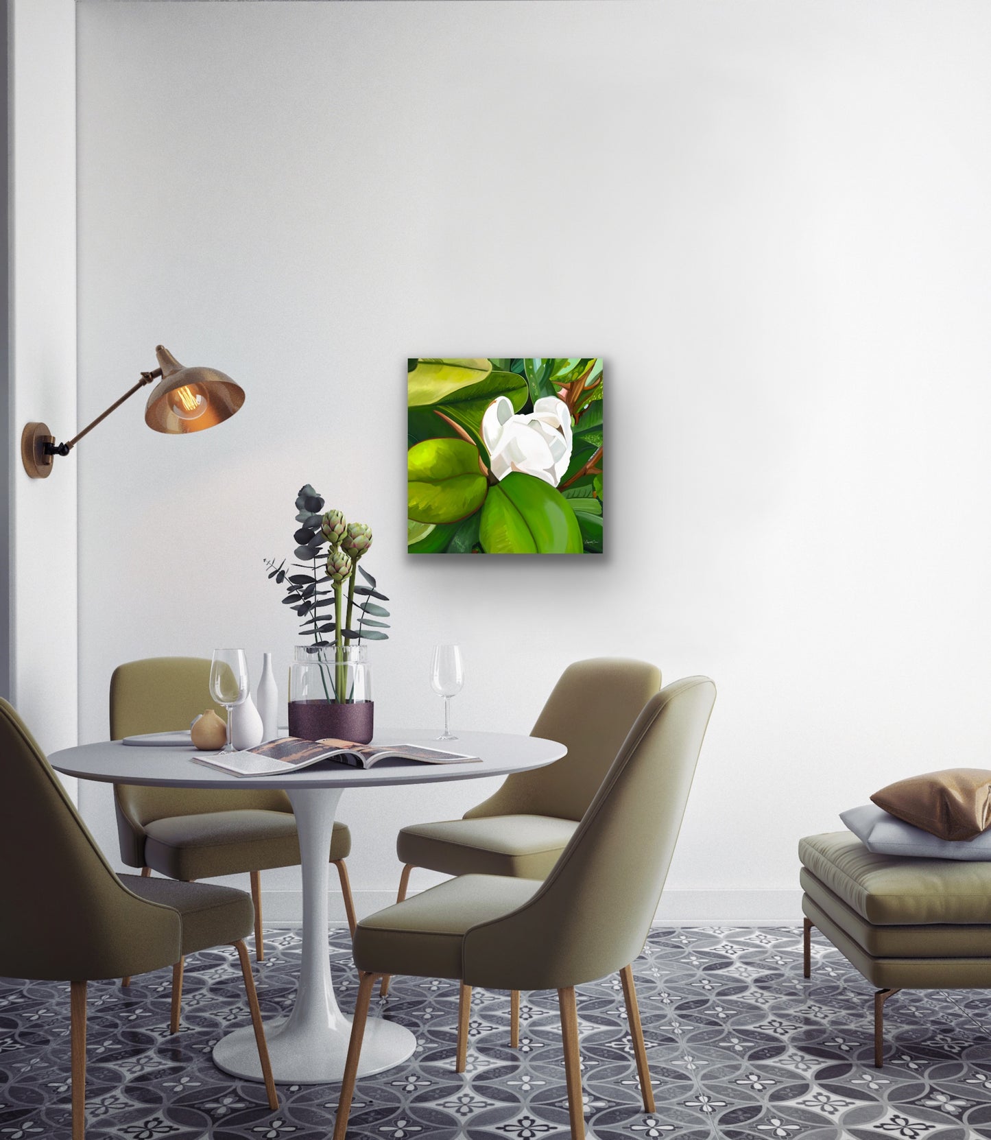 Teddy Bear Magnolia - Fine Art Canvas Prints